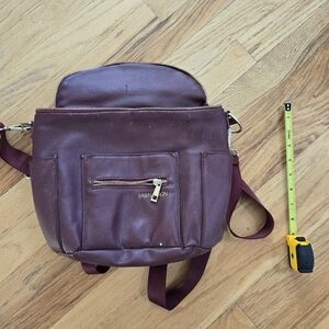 Fawn Design Burgundy Baby Bag